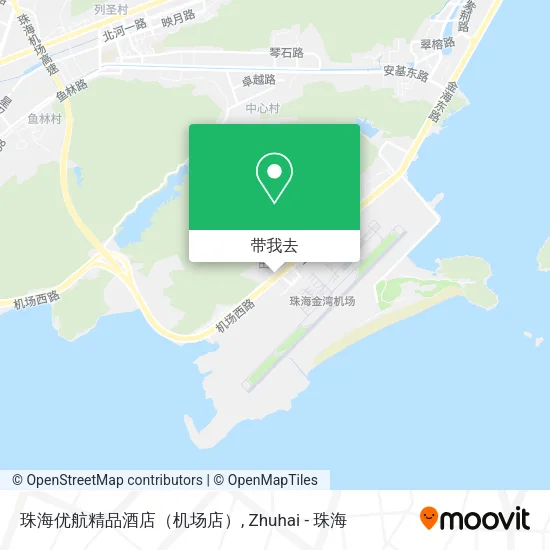 珠海优航精品酒店（机场店）地图
