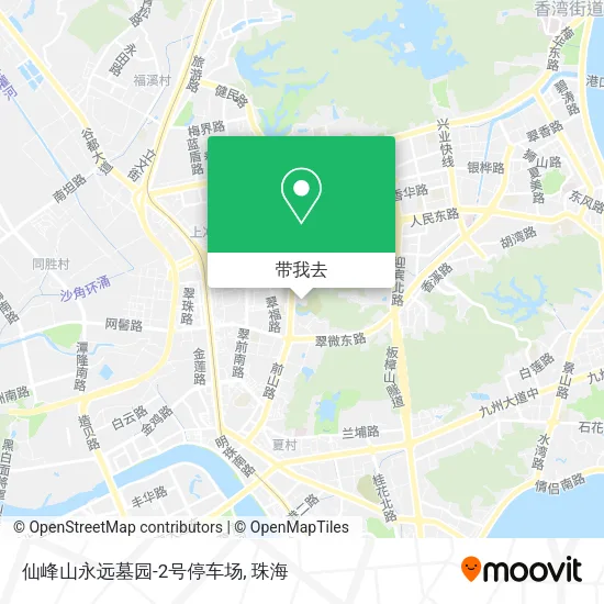 仙峰山永远墓园-2号停车场地图