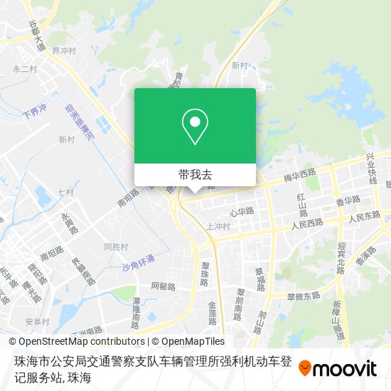 珠海市公安局交通警察支队车辆管理所强利机动车登记服务站地图