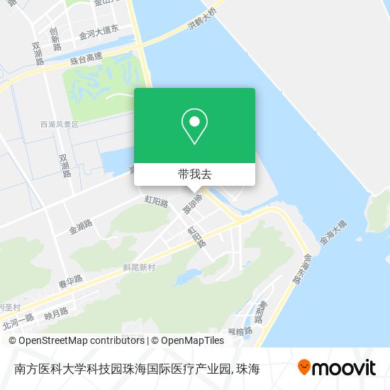 南方医科大学科技园珠海国际医疗产业园地图