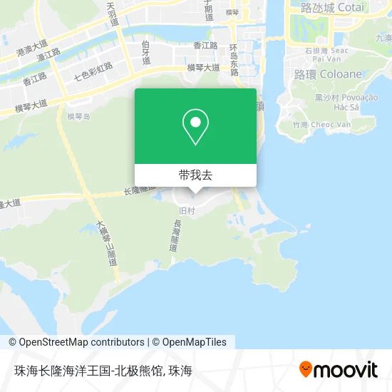 珠海长隆海洋王国-北极熊馆地图