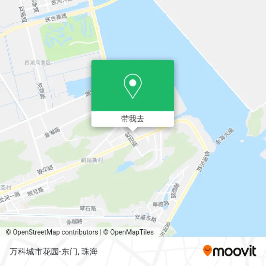 万科城市花园-东门地图