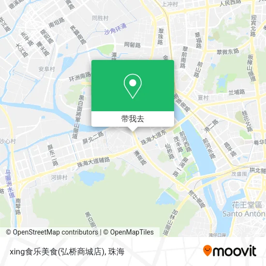 xing食乐美食(弘桥商城店)地图