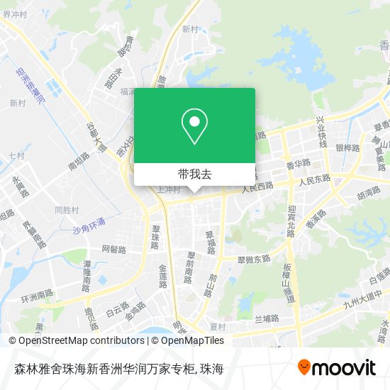 森林雅舍珠海新香洲华润万家专柜地图