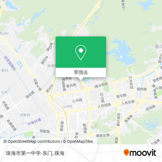 珠海市第一中学-东门地图