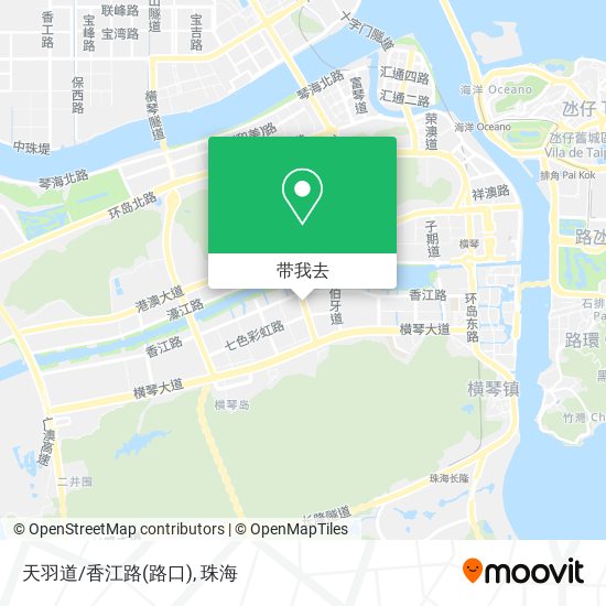 天羽道/香江路(路口)地图