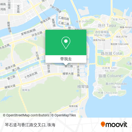 琴石道与香江路交叉口地图