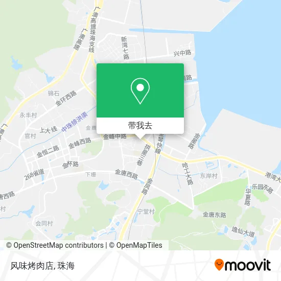 风味烤肉店地图