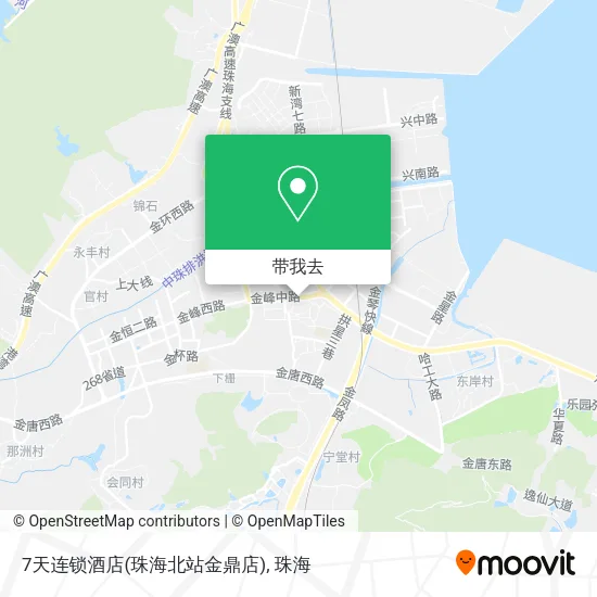 7天连锁酒店(珠海北站金鼎店)地图