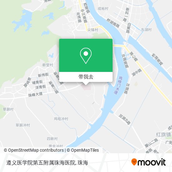 遵义医学院第五附属珠海医院地图