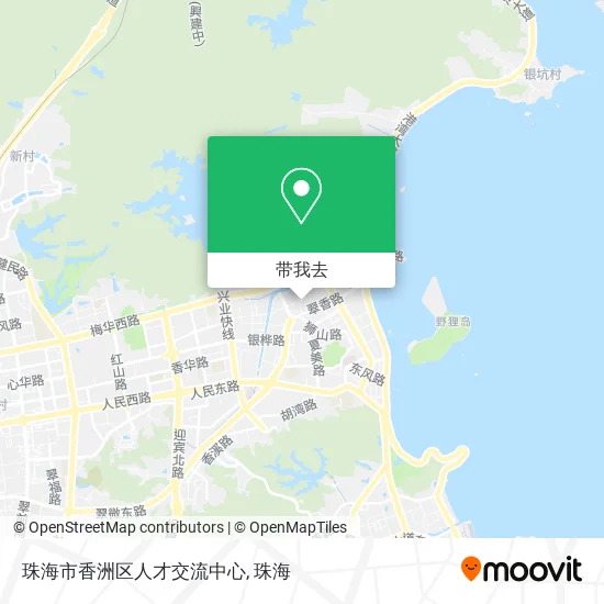 珠海市香洲区人才交流中心地图
