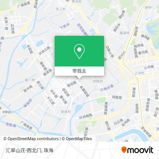 汇翠山庄-西北门地图