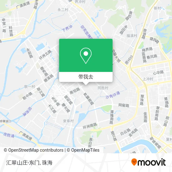 汇翠山庄-东门地图