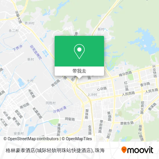 格林豪泰酒店(城际轻轨明珠站快捷酒店)地图