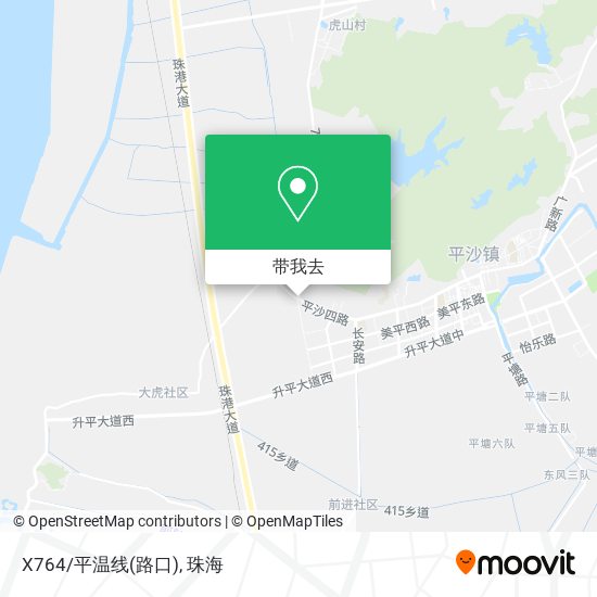 X764/平温线(路口)地图