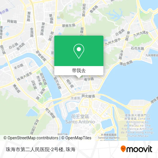 珠海市第二人民医院-2号楼地图