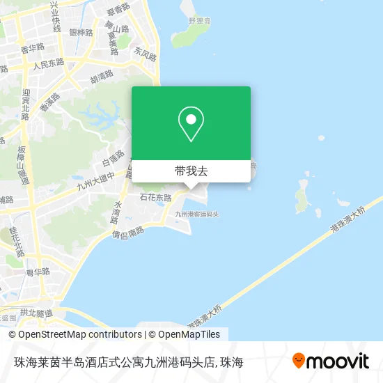珠海莱茵半岛酒店式公寓九洲港码头店地图