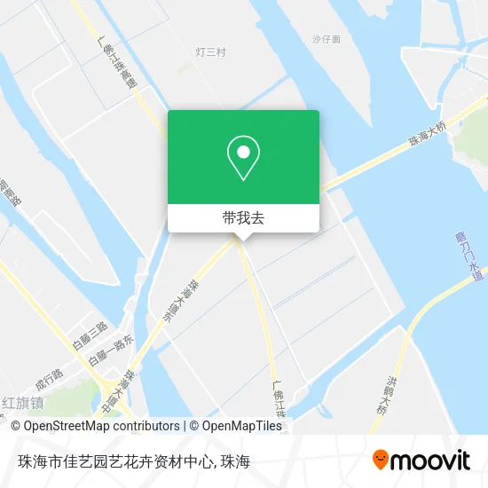 珠海市佳艺园艺花卉资材中心地图