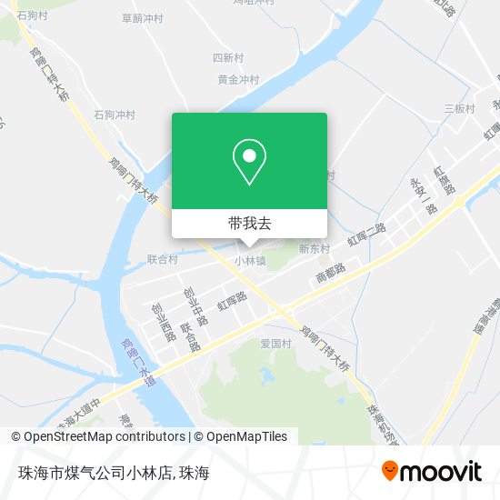 珠海市煤气公司小林店地图