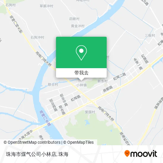 珠海市煤气公司小林店地图