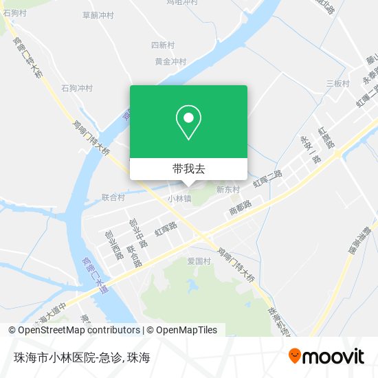 珠海市小林医院-急诊地图
