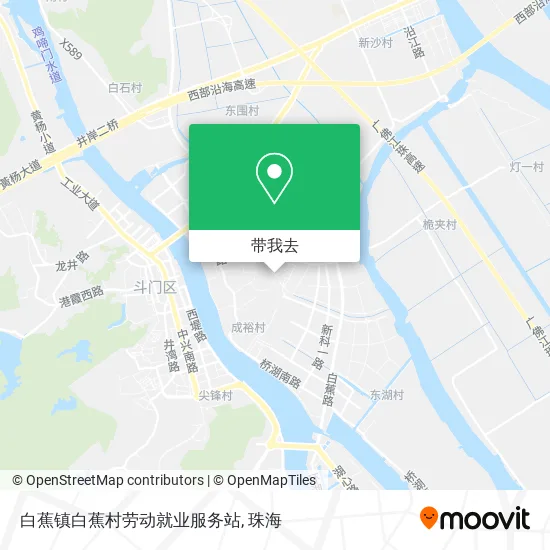 白蕉镇白蕉村劳动就业服务站地图