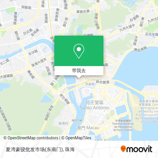 夏湾豪骏批发市场(东南门)地图