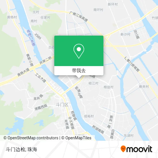 斗门边检地图