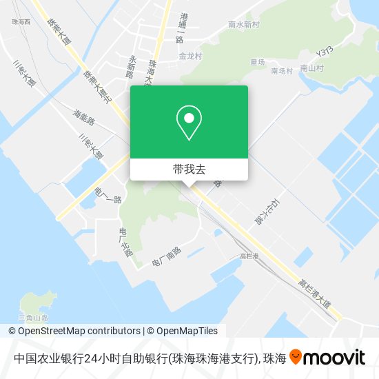 中国农业银行24小时自助银行(珠海珠海港支行)地图