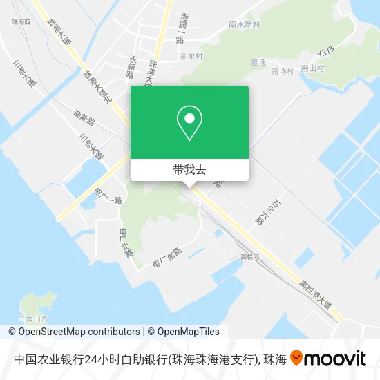 中国农业银行24小时自助银行(珠海珠海港支行)地图