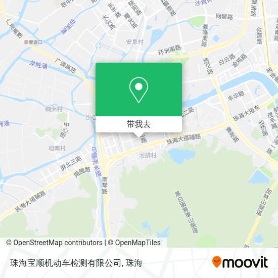 珠海宝顺机动车检测有限公司地图