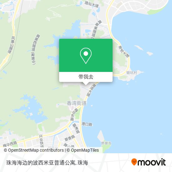 珠海海边的波西米亚普通公寓地图