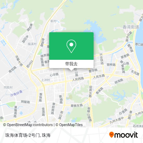 珠海体育场-2号门地图
