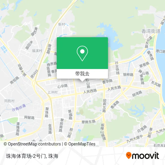 珠海体育场-2号门地图