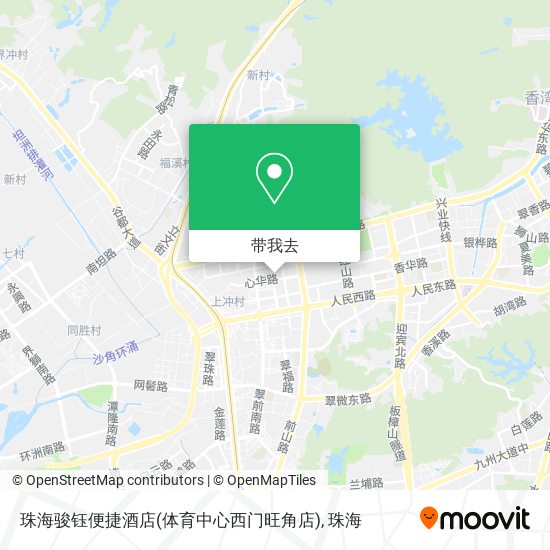 珠海骏钰便捷酒店(体育中心西门旺角店)地图