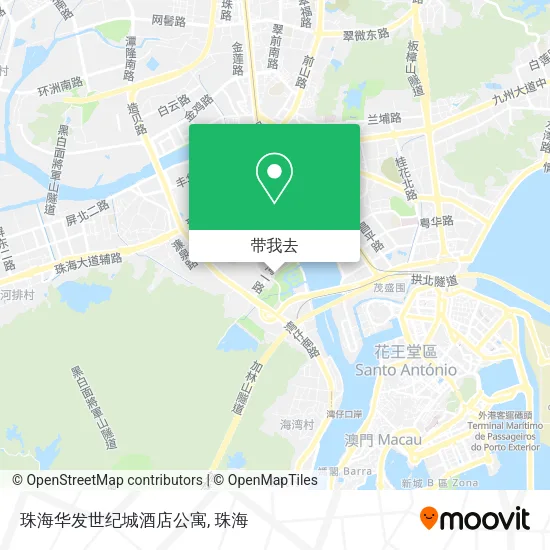 珠海华发世纪城酒店公寓地图