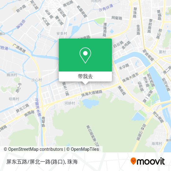 屏东五路/屏北一路(路口)地图