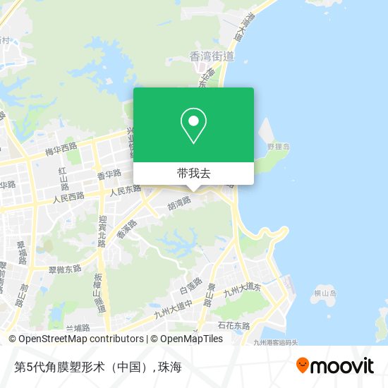 第5代角膜塑形术（中国）地图