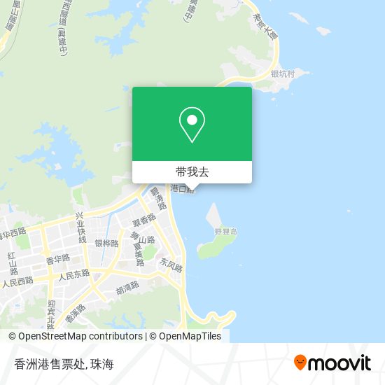 香洲港售票处地图