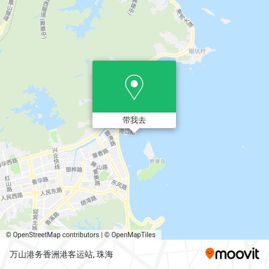 万山港务香洲港客运站地图