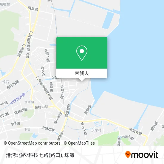 港湾北路/科技七路(路口)地图