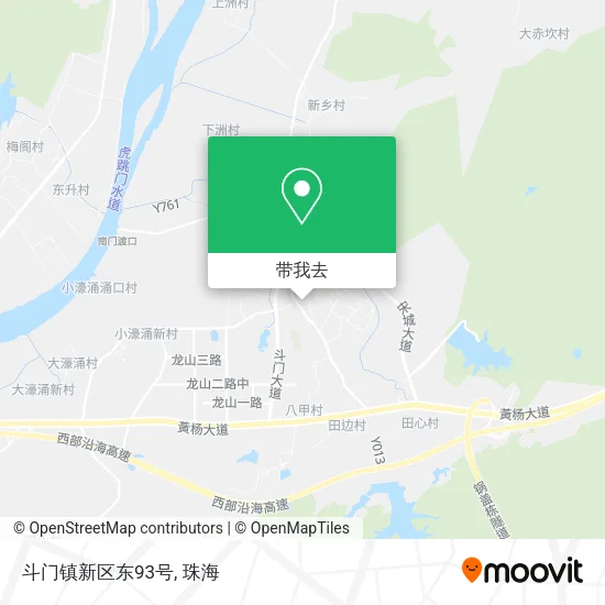斗门镇新区东93号地图