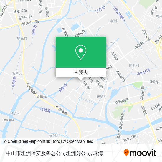 中山市坦洲保安服务总公司坦洲分公司地图