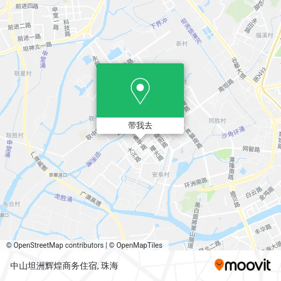 中山坦洲辉煌商务住宿地图