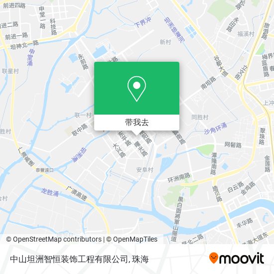 中山坦洲智恒装饰工程有限公司地图