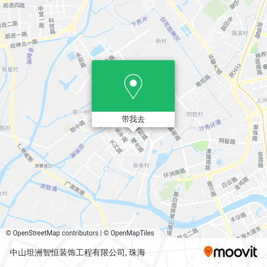 中山坦洲智恒装饰工程有限公司地图