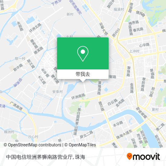 中国电信坦洲界狮南路营业厅地图
