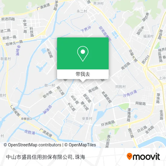 中山市盛昌信用担保有限公司地图