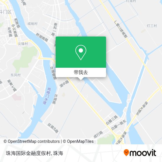 珠海国际金融度假村地图