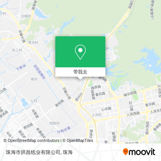 珠海市拱昌纸业有限公司地图